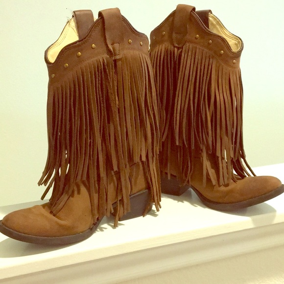 girls fringe cowboy boots